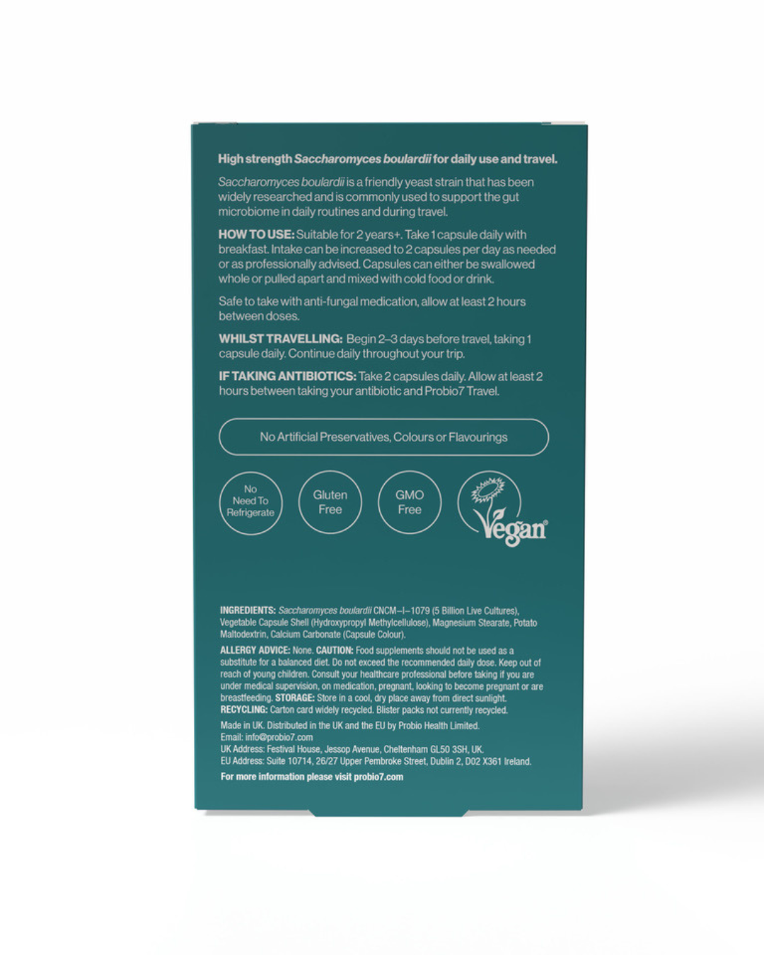 Travel - With high strength Boulardii